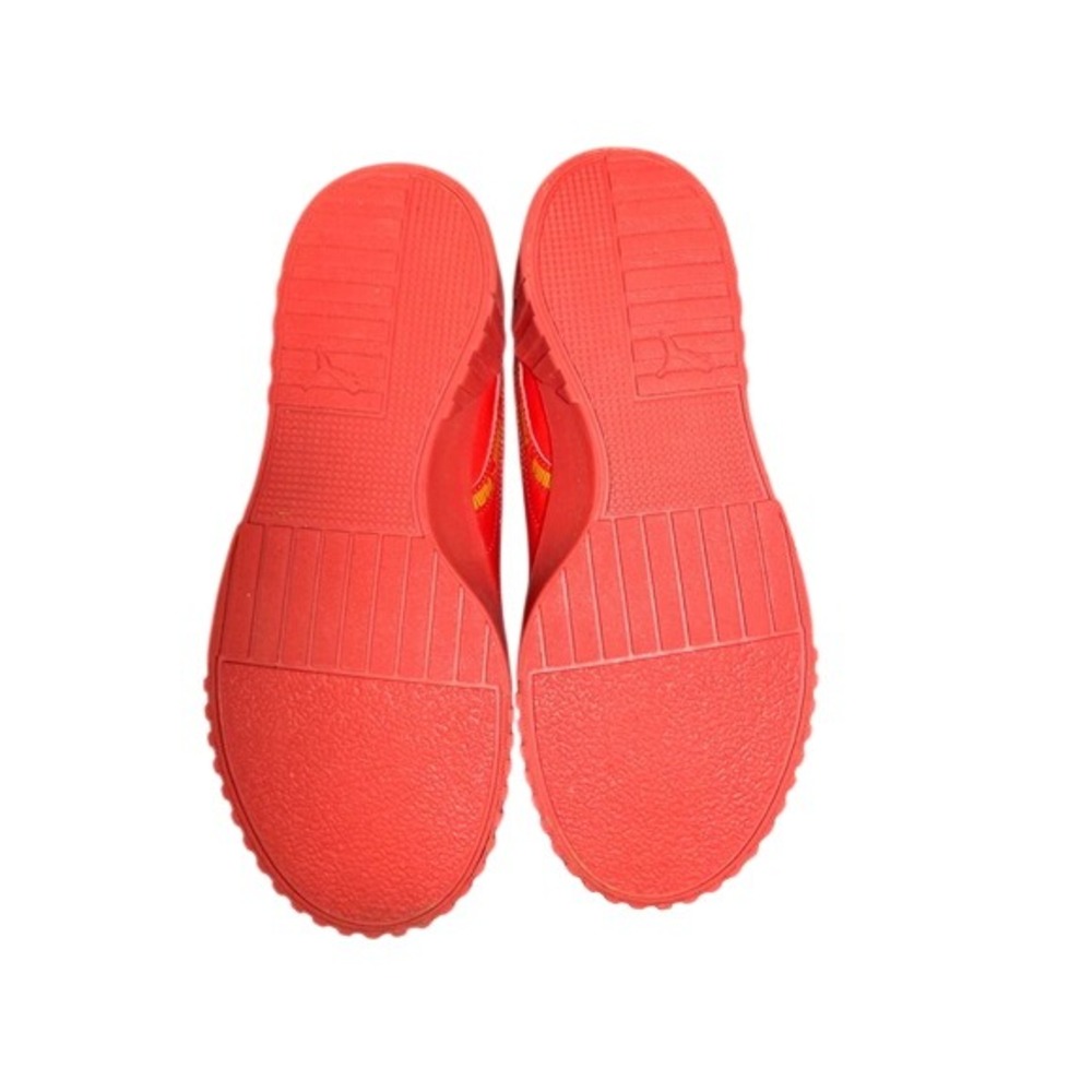 Puma Calibrate Women's Red Yellow Logo‎ Platform Sneakers Size 6.5 - Picture 3 of 7